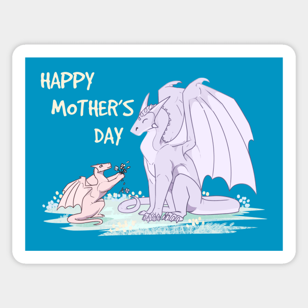 Dragon Mom Love Sticker by Ink_Raven_Graphics